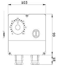 Glycerinfyldt manometer